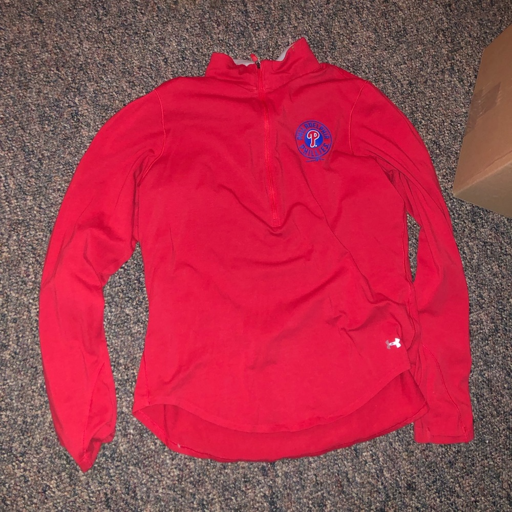 Women’s L phillies half zip